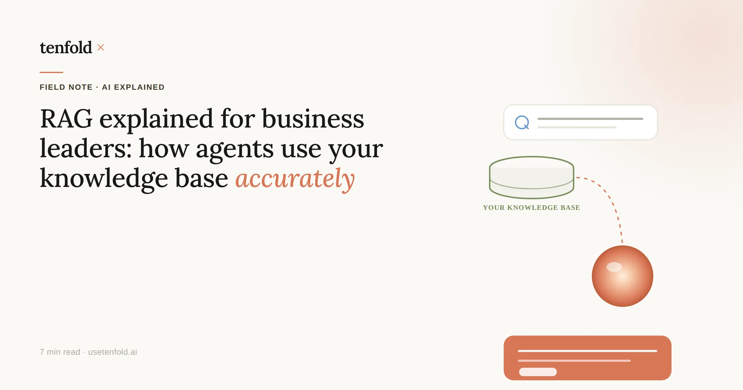 RAG Explained for Business Leaders: How AI Agents Use Your Knowledge Base Accurately