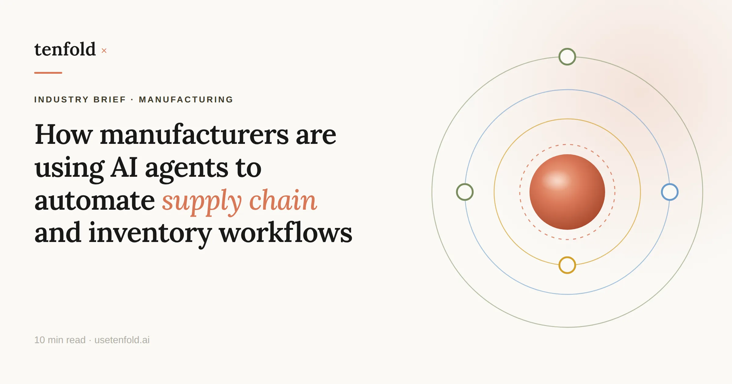 How Manufacturing Companies Are Using AI Agents to Automate Supply Chain and Inventory Workflows